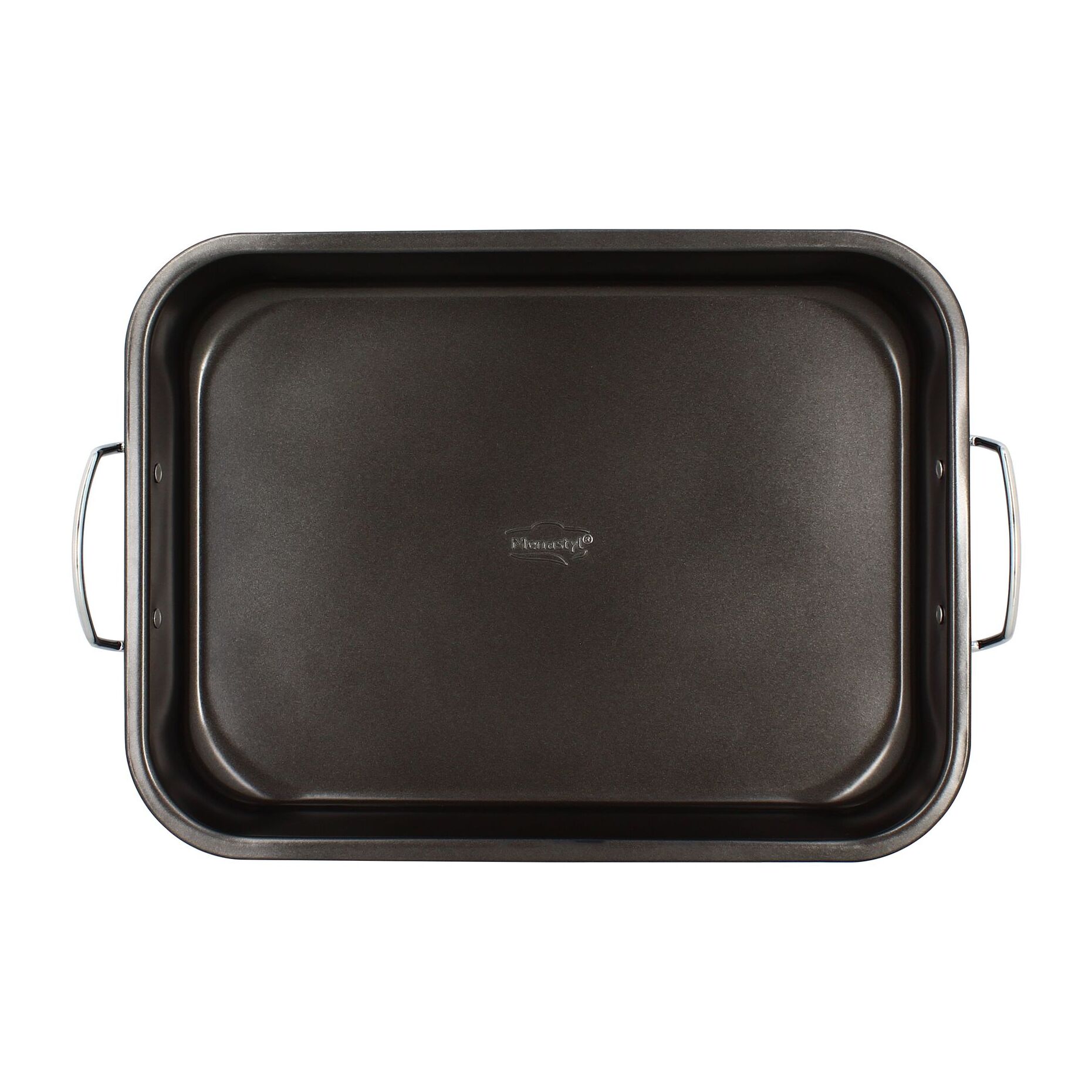 Plat rôtisserie avec grille en acier carbone 43,5 x 29cm AMANDINE