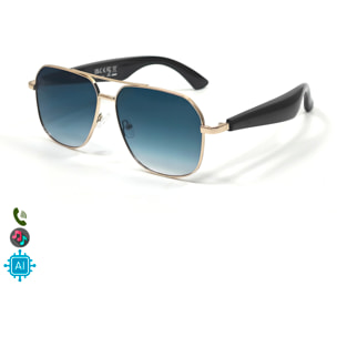 Gafas AI GY-100, traducción automática de +100 idiomas, agente AI, reproducción músical.