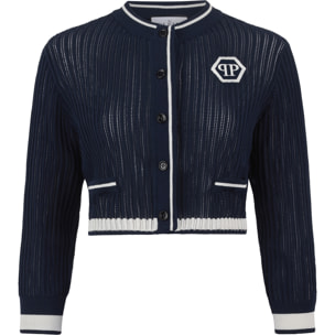 PHILIPP PLEIN Knitted Cardigan Hexagon Hexagon
