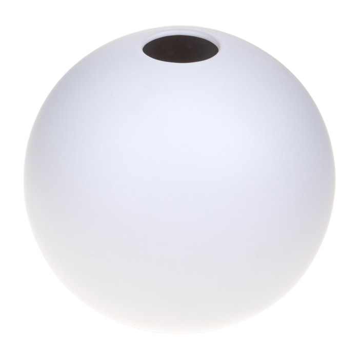 Vaso Sfera D.23 Cm - Pezzi 1 - 25X23X25cm - Colore: Bianco - Bianchi Dino - Decori Casa E Complementi