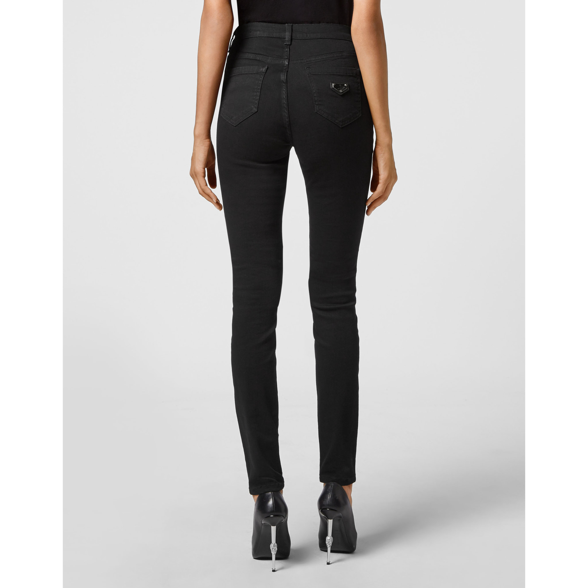 PHILIPP PLEIN Jegging de cintura alta