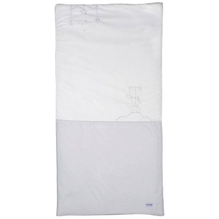 Edredon pour lit bébé en coton blanc