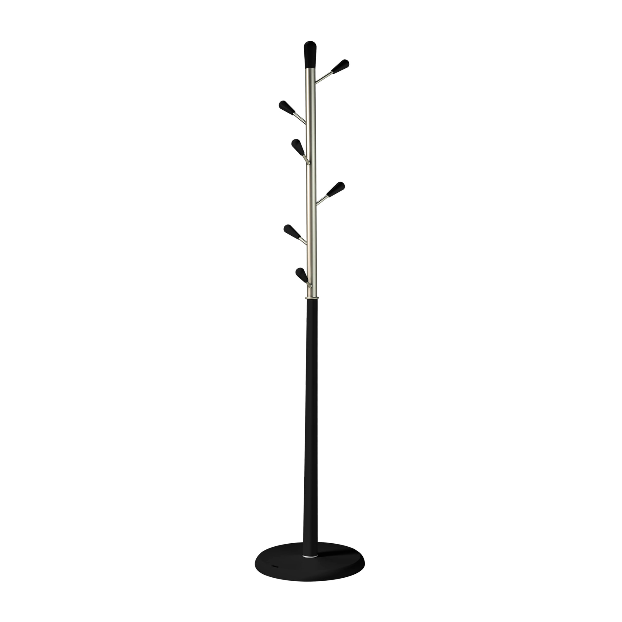 Perchero Ellie madera haya negro 190x37x37 cm