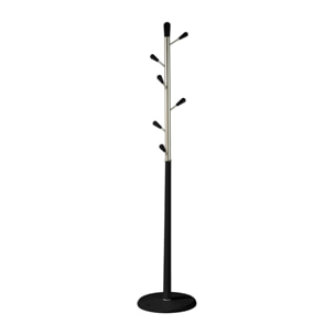 Perchero Ellie madera haya negro 190x37x37 cm
