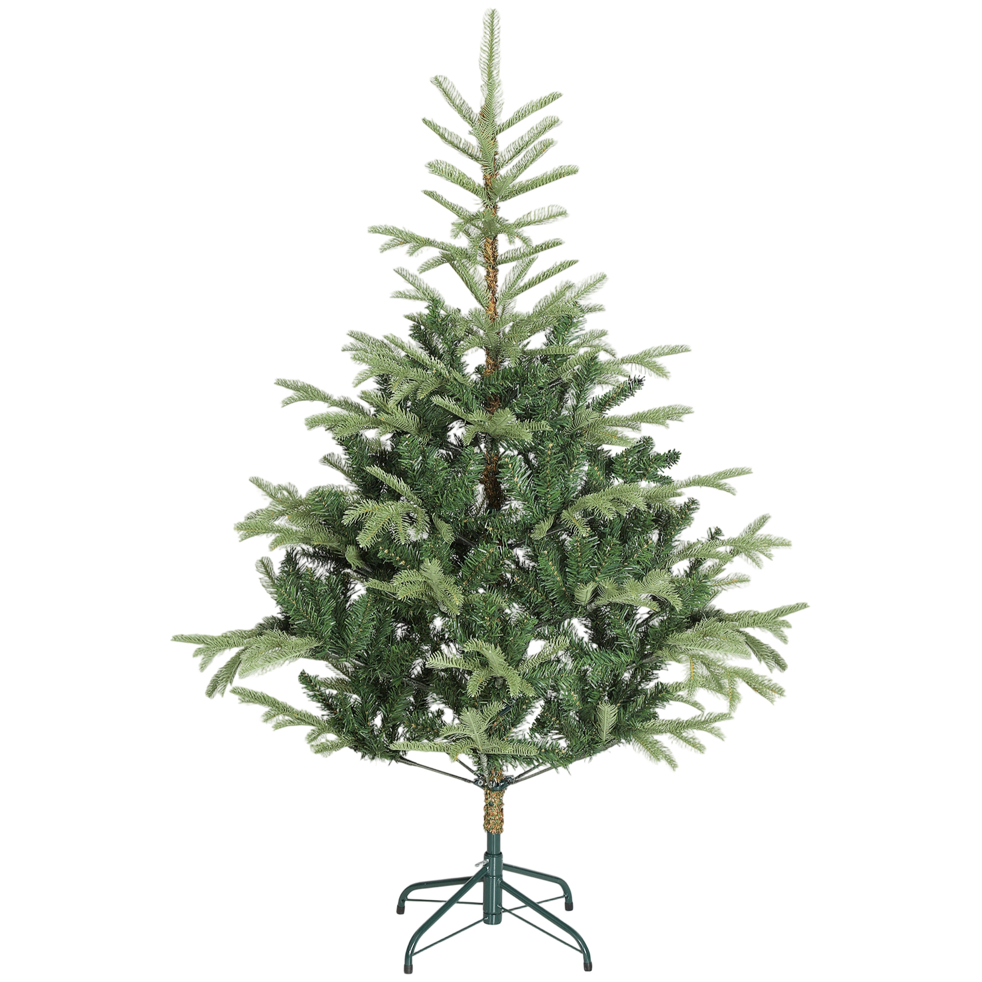 Árbol de Navidad Artificial 150 cm, Árbol de Navidad con 492 Ramas Densas y Soporte Metálico Plegable, Fácil Montaje, para Salón, Interior, Verde