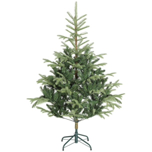 Árbol de Navidad Artificial 150 cm, Árbol de Navidad con 492 Ramas Densas y Soporte Metálico Plegable, Fácil Montaje, para Salón, Interior, Verde