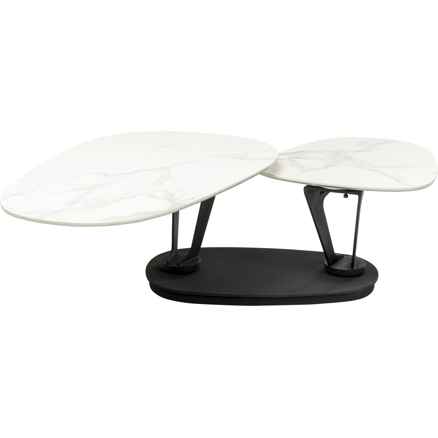 Table basse Franklin effet marbre blanc Kare Design