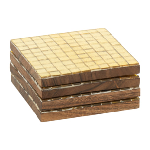 J-Line dessous de verre - verre- or - boîte de 4