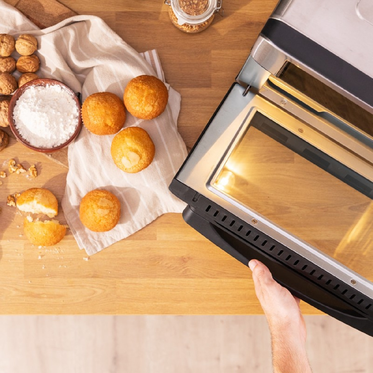 Cecotec Mini-four friteuse Bake&Fry 3000 Touch Steel