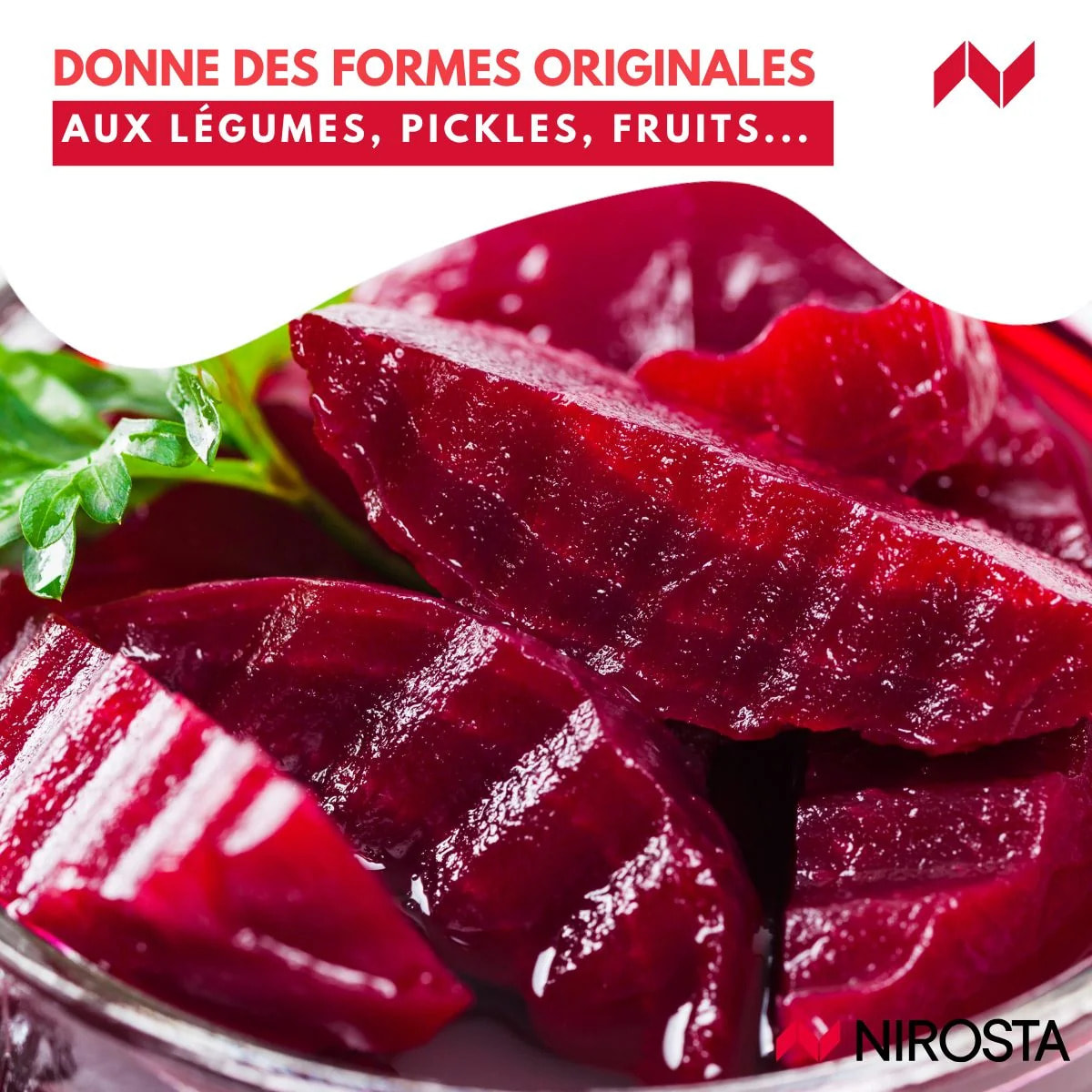Couteau à lame ondulée pour frites, légumes et fruits Nirosta