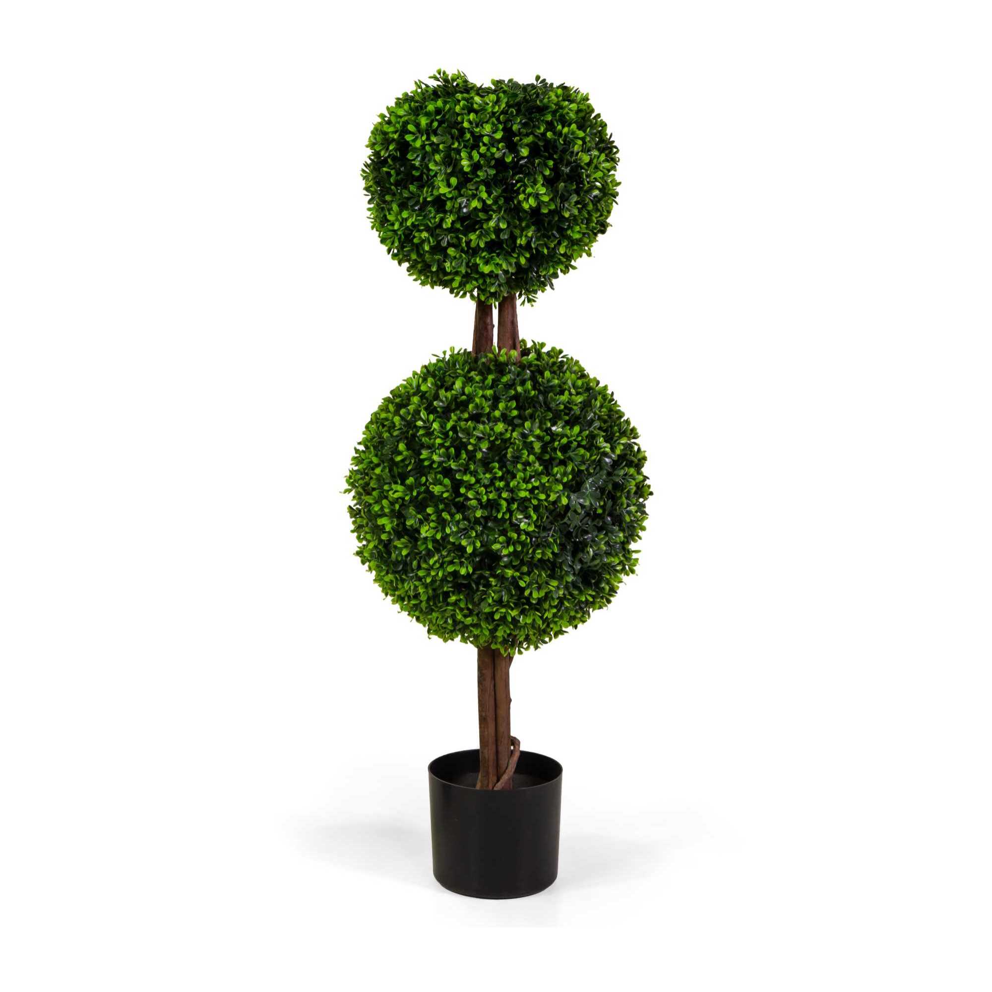 Pianta artificiale Vacchetti in plastica bosso cm h90