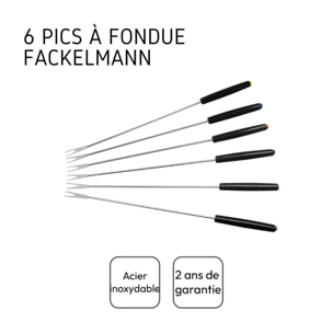 Lot de 6 fourchettes à fondue savoyarde Fackelmann