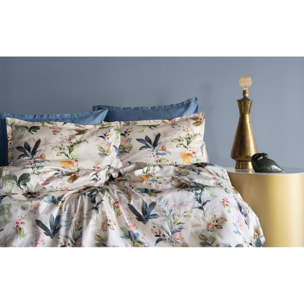 Housse de couette + taies oreiller satin de coton "Claude"