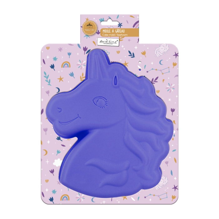 Moule à gâteau en silicone forme Licorne, Happy Cake