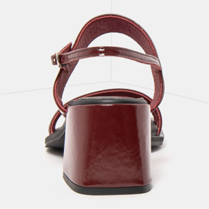 Sandalias con tacón 2010 NAPPA SHINNY BURDEOS / VERONA color Burdeos