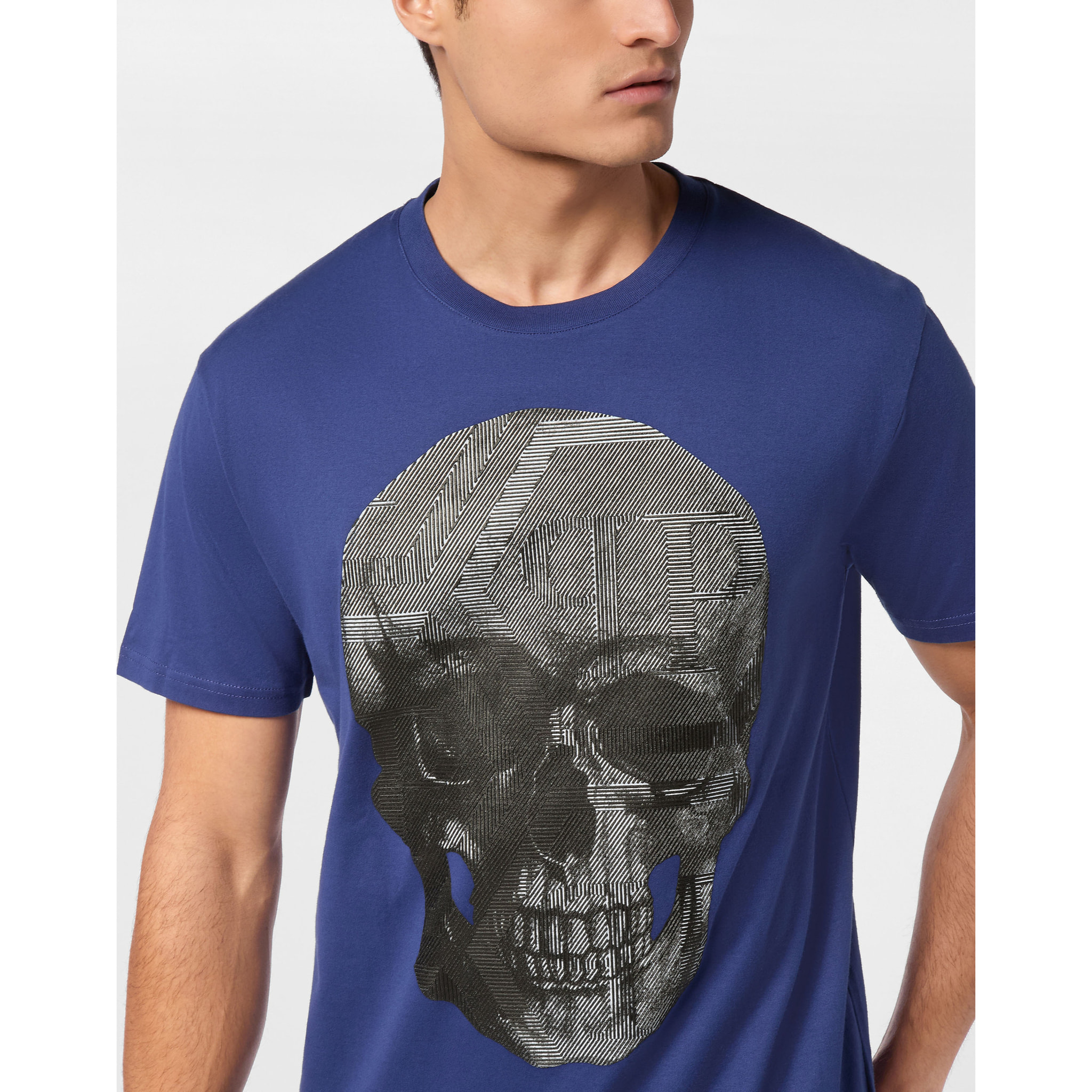 PHILIPP PLEIN T-Shirt Round Neck SKULL