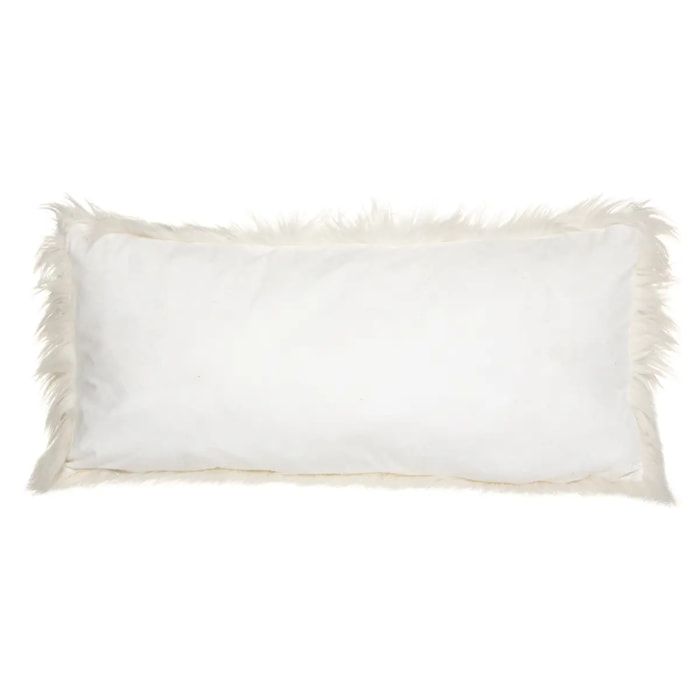 Coussin long "Oslo" - fausse fourrure 35x75 cm