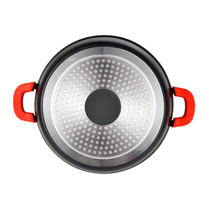 Cacerola Ø20x9cm con tapa en Aluminio fundido CHROMA Bergner