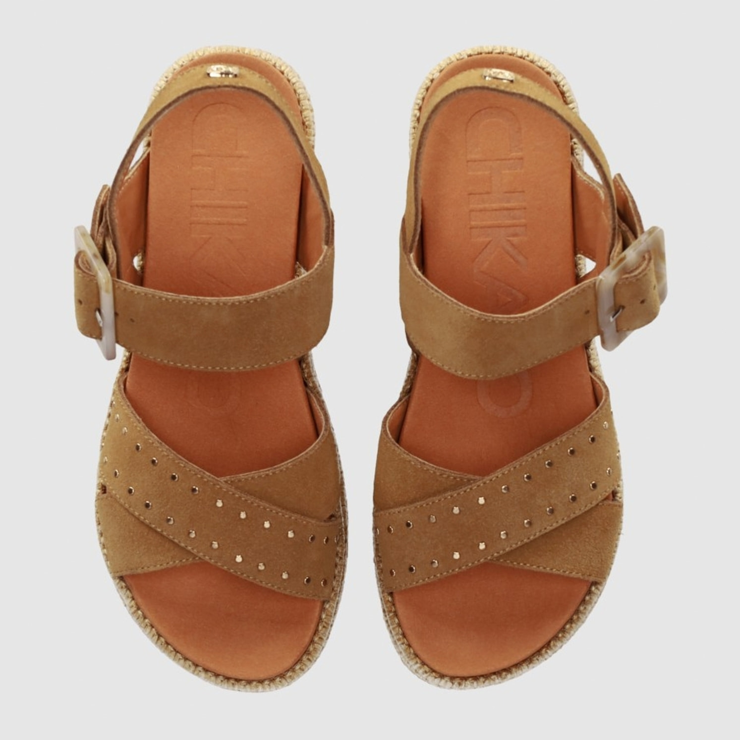 Sandalias de Serraje - Cuero - Tacón: 5 cm