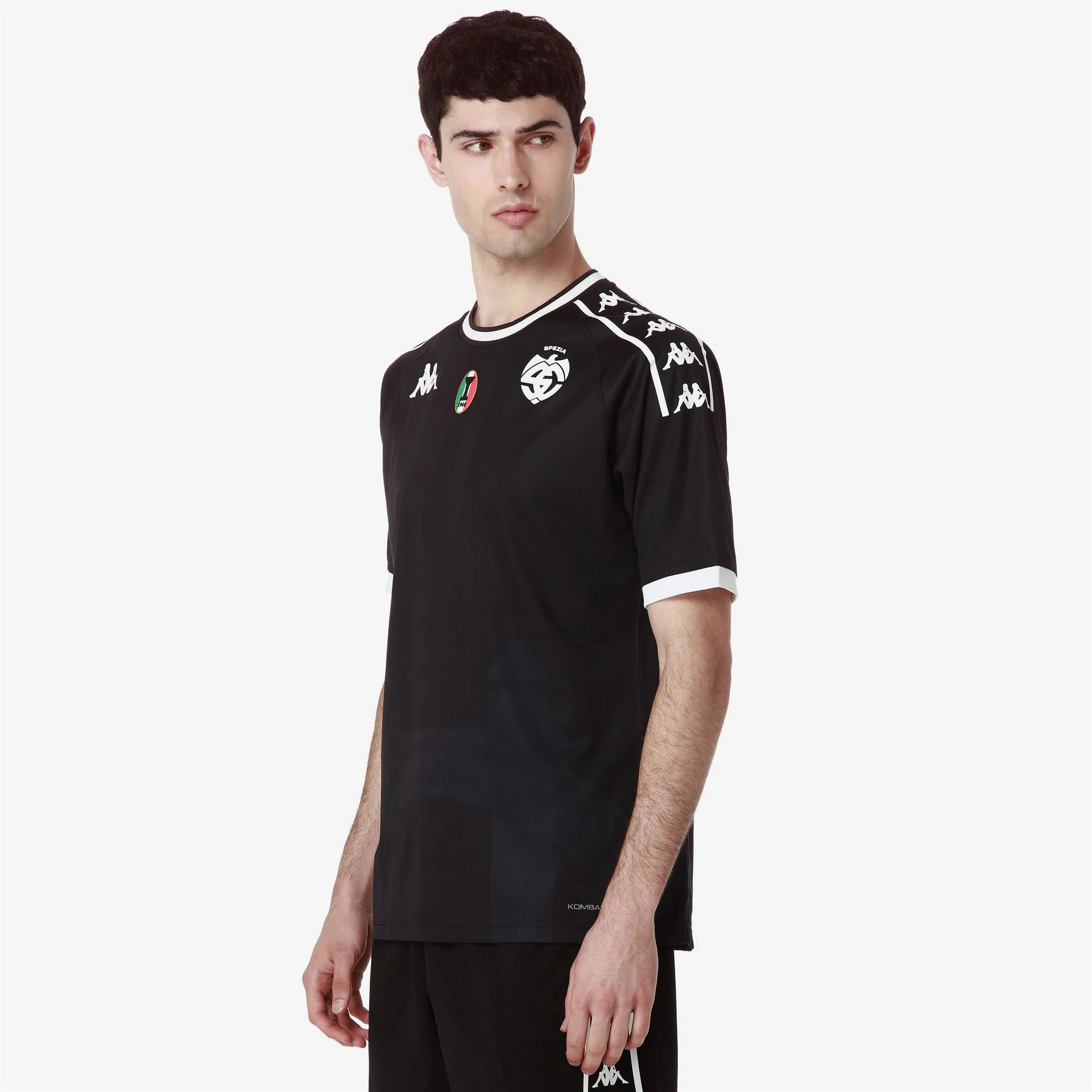 Kappa - Camisetas de juego Niño Negro - Kombat 2025 Spezia