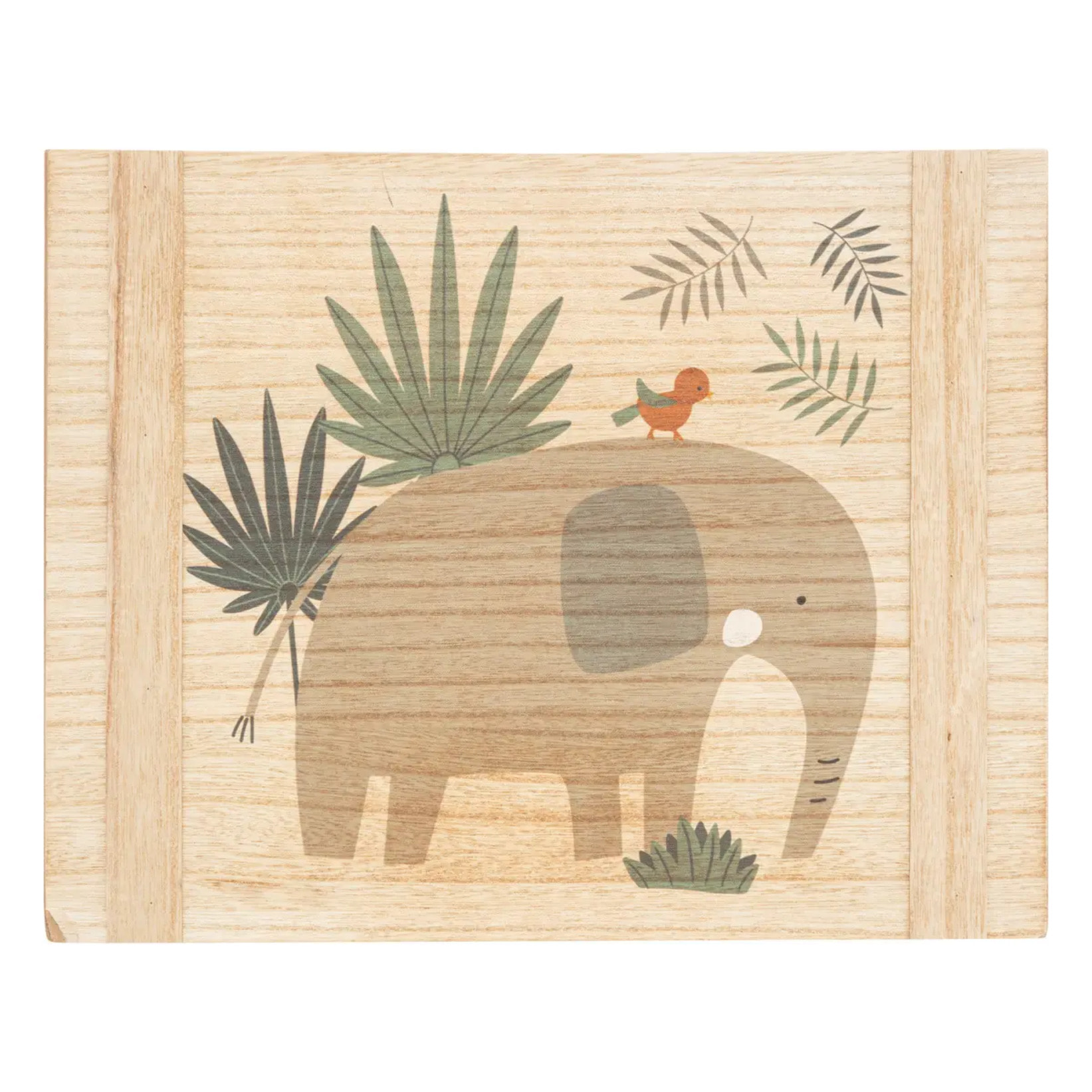Set de 3 cagettes enfant "Jungle" bois