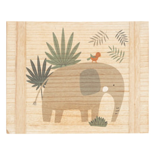 Set de 3 cagettes enfant "Jungle" bois