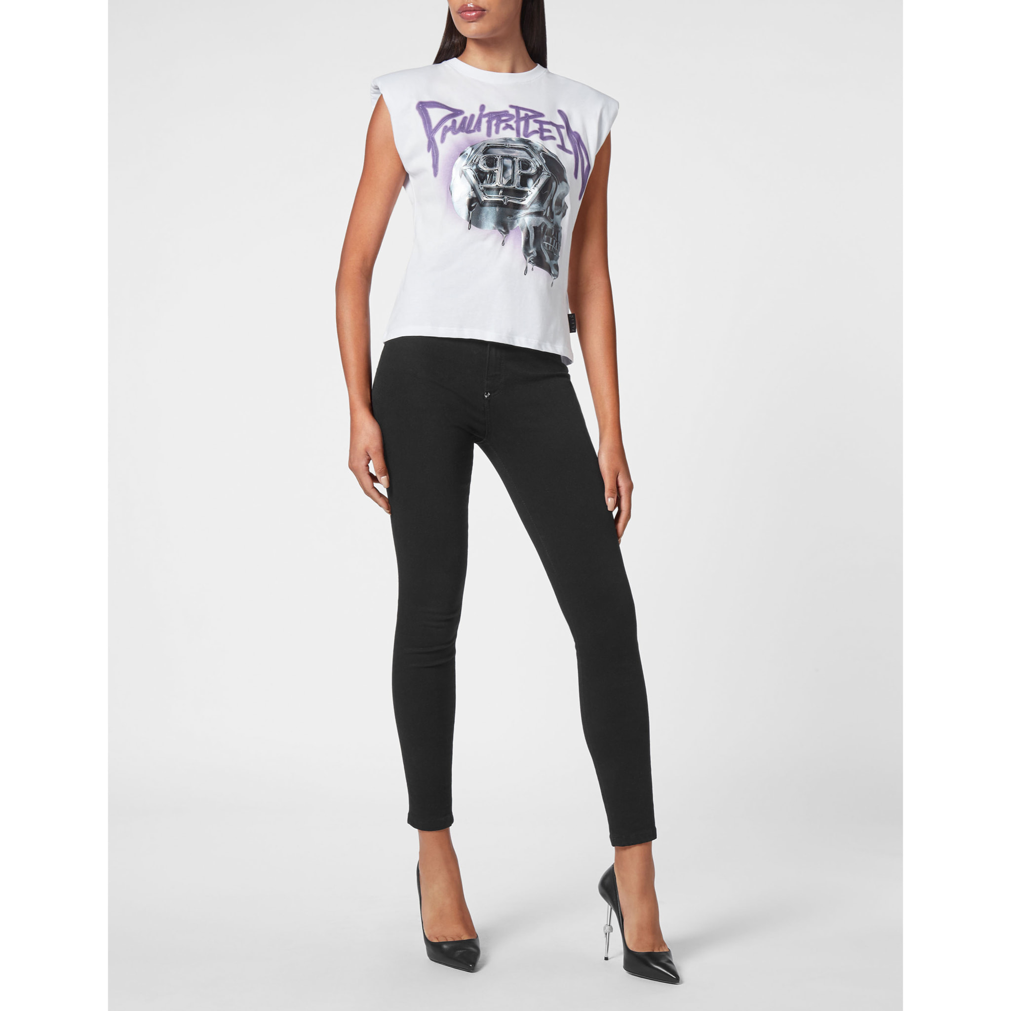 PHILIPP PLEIN Camiseta de tirantes SKULL