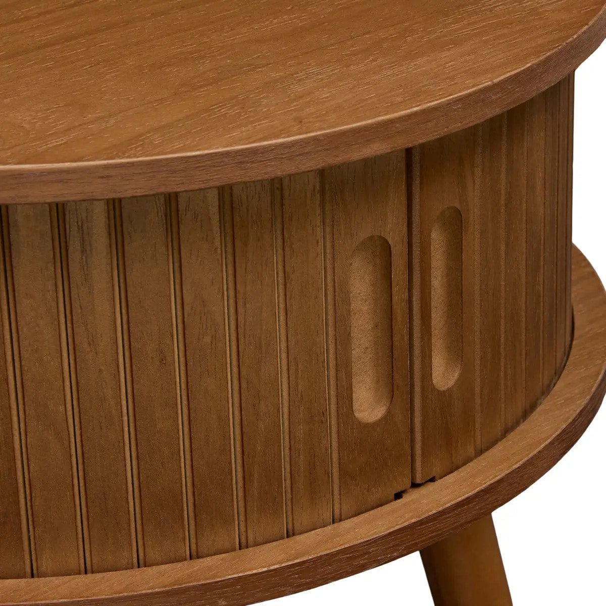 Table de chevet Nysos ronde 40x40cm marron