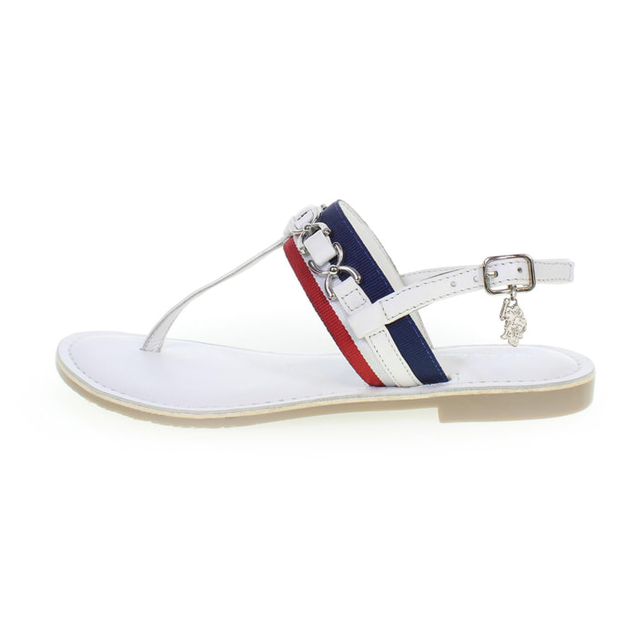 Sandali U.S. Polo Assn White Red