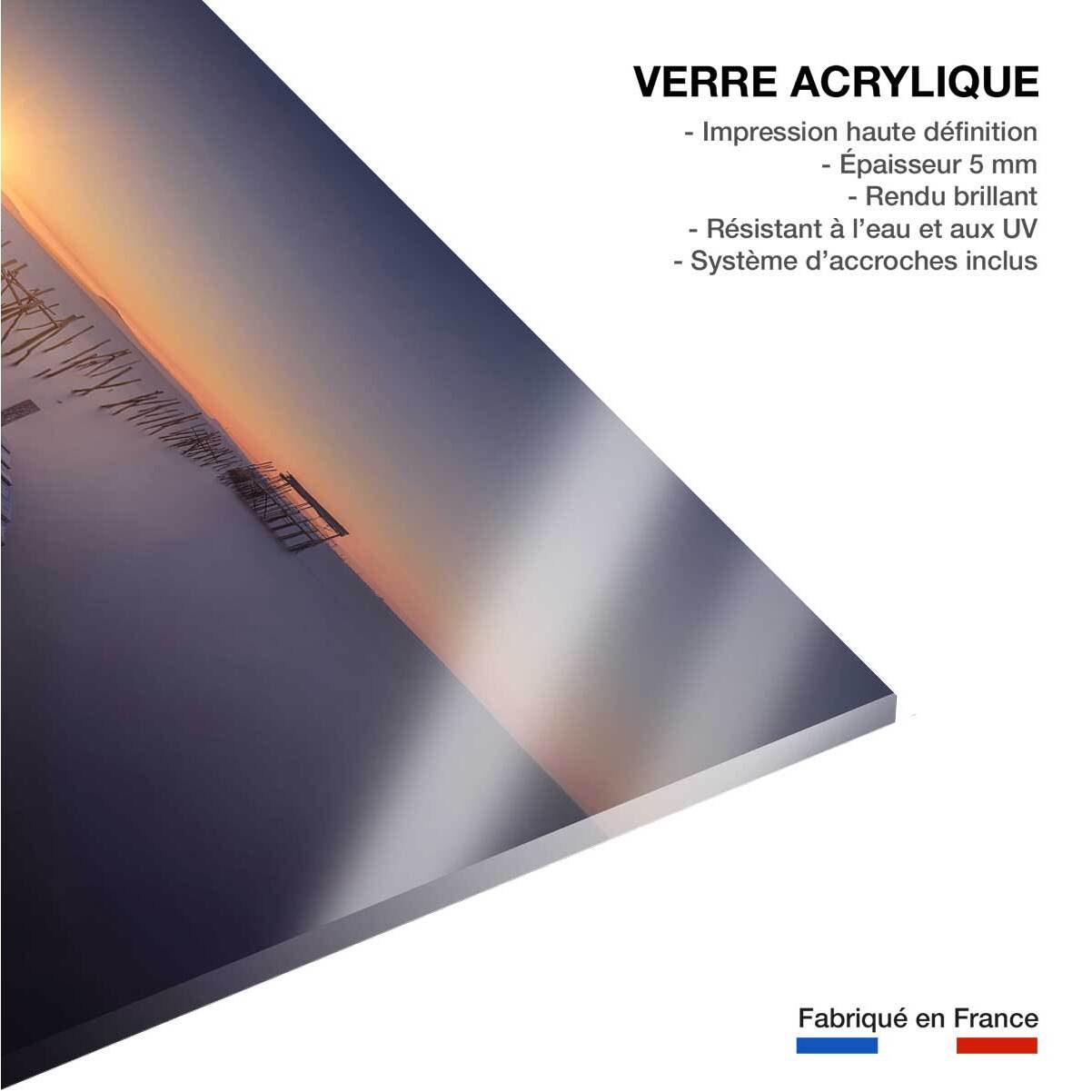 Tableau lumière violette Tableau plexiglas