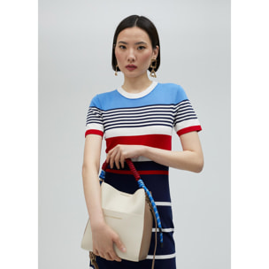 Vestito in maglia a maniche corte