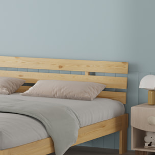 Lit en bois avec tête de lit 160x200cm FINN