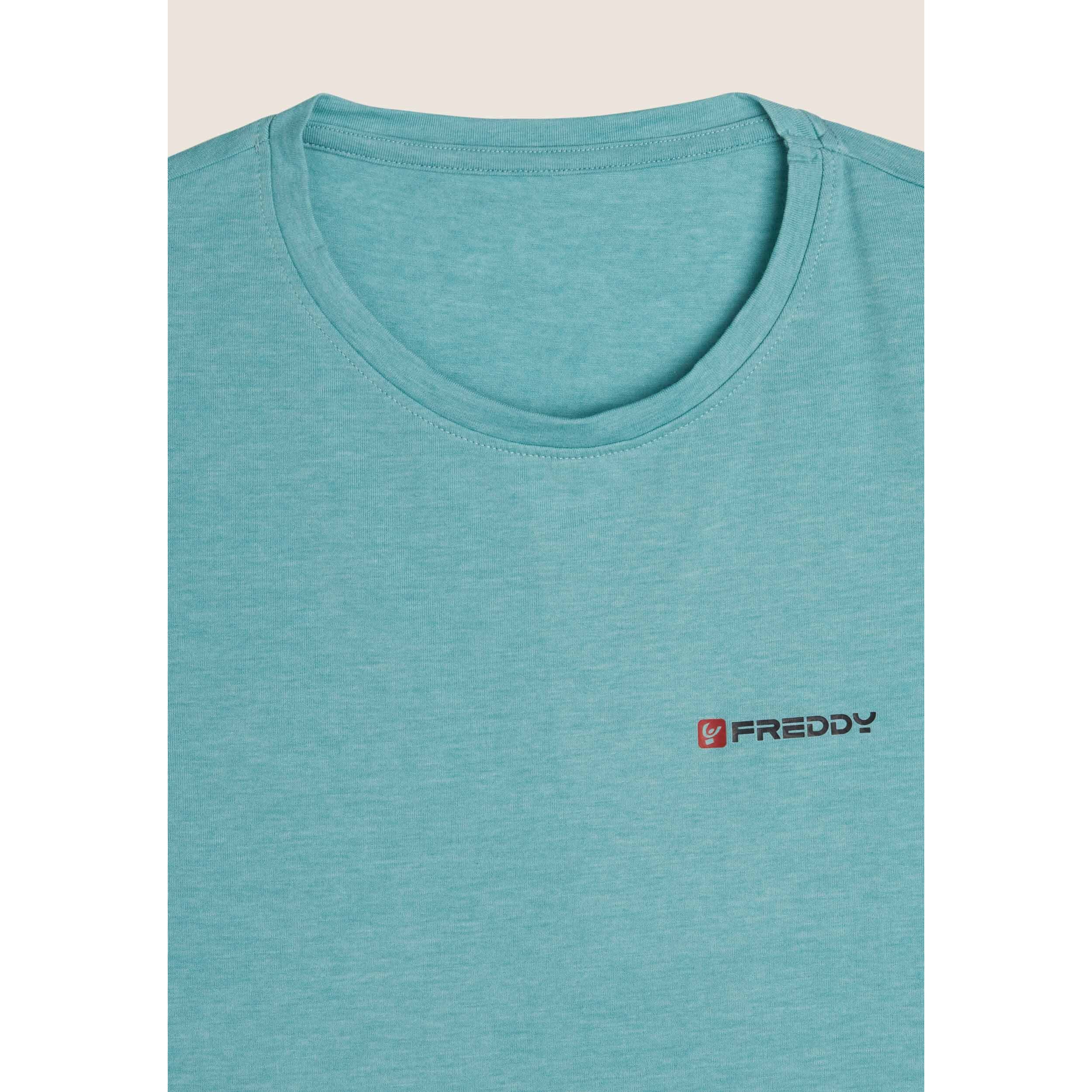 T-shirt Uomo in Cotone con Logo FREDDY Colorato