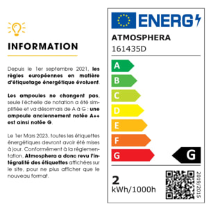 Ampoule LED mot "Yes" ambrée E27