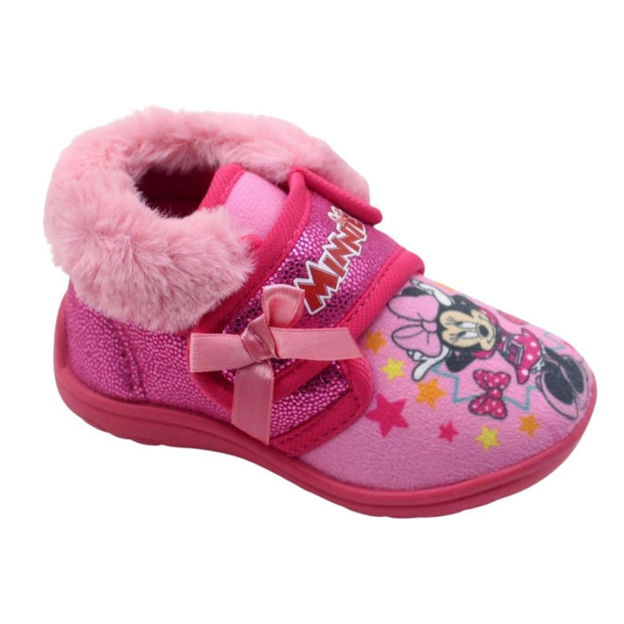 Pantofole con pelo Minnie Rosa Lei Disney Rosa