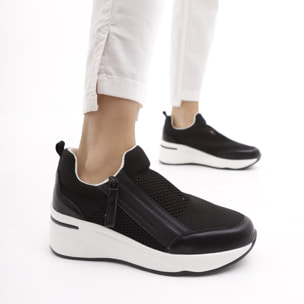 SNEAKERS RETE CHOCOLA' NERO