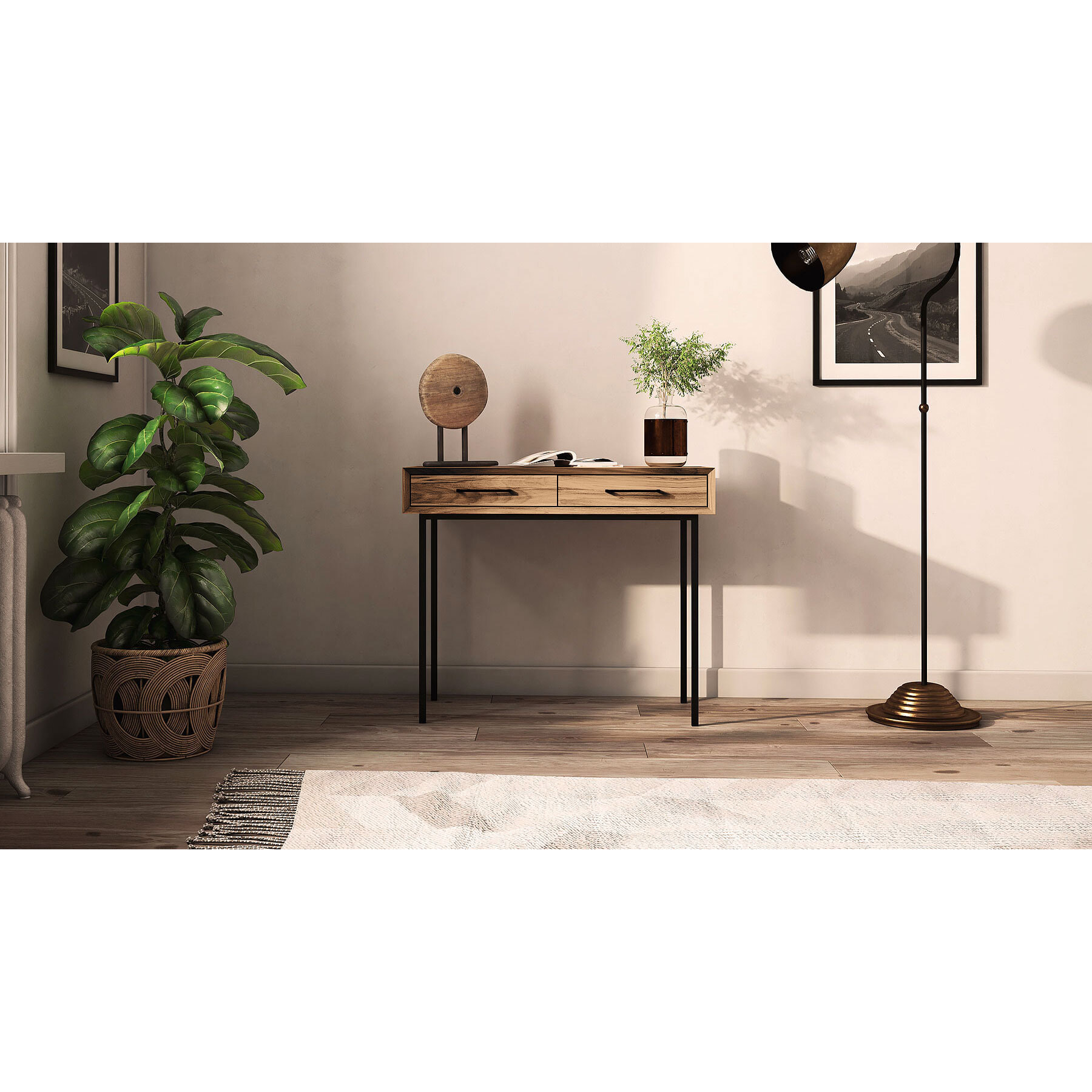 Console hêtre paola 97x45cm