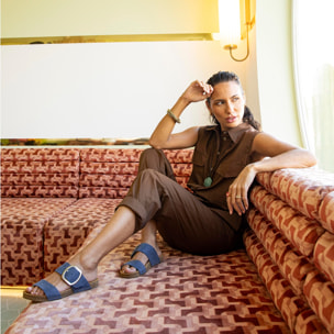 Sandalias 0175 NOBUCK CREAM/ CRETA color Cream