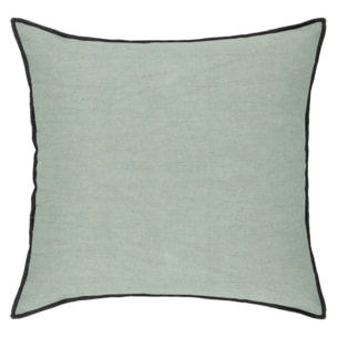 Coussin "Linah" - coton - vert céladon - 45x45 cm