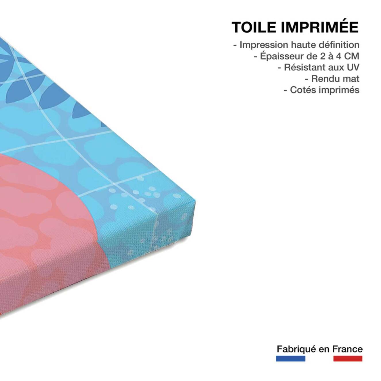 Tableau pop art femme au bord de la piscine  Toile imprimée