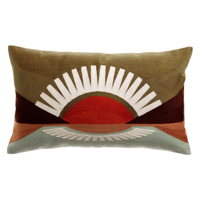 Coussin brodé Eol