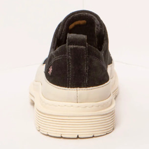 Zapatos 1898S SILK SUEDE BLACK-CREAM/ BIRMINGHAM color Black-cream