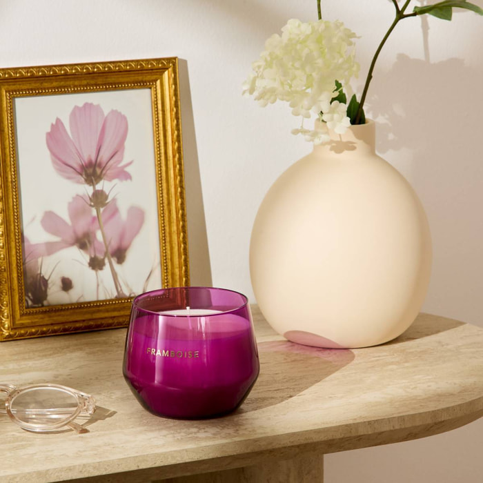 Bougie parfumée 300 g Glowy framboise