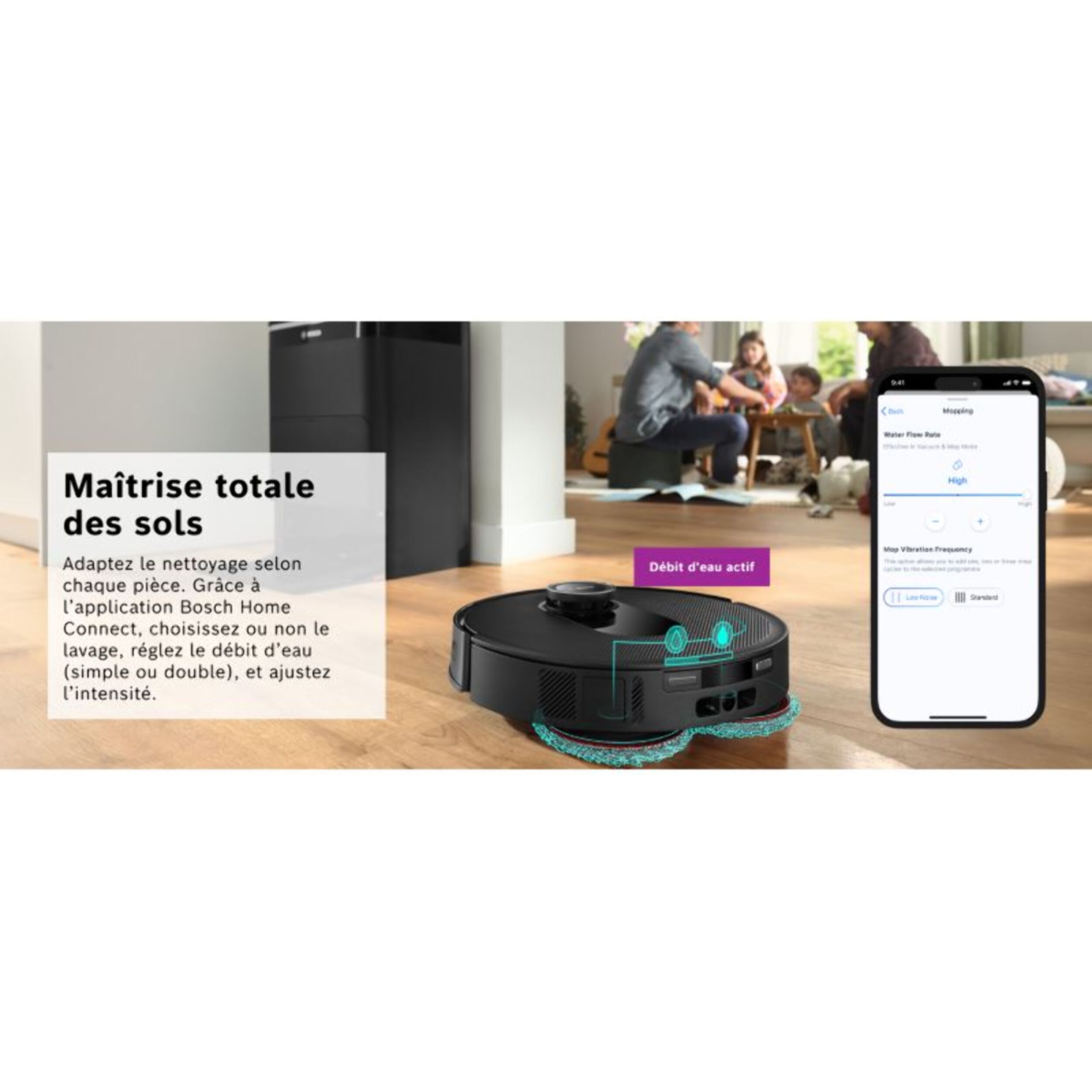 Robot Aspirateur Laveur BOSCH Spotless Max Noir