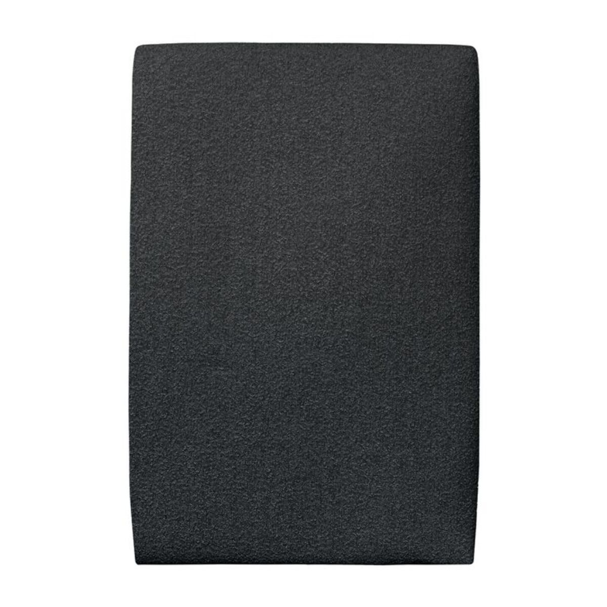 Lit avec tête de lit tapissée bouclette et sommier tapissier ep14