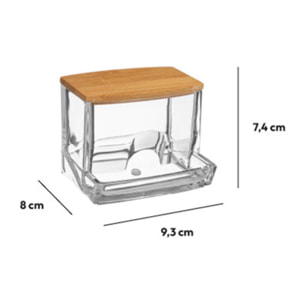Distributeur à cotons-tiges Selena bambou