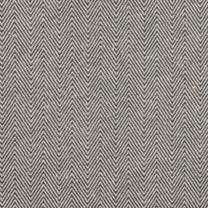 Coussin d'ameublement à chevrons - Noir