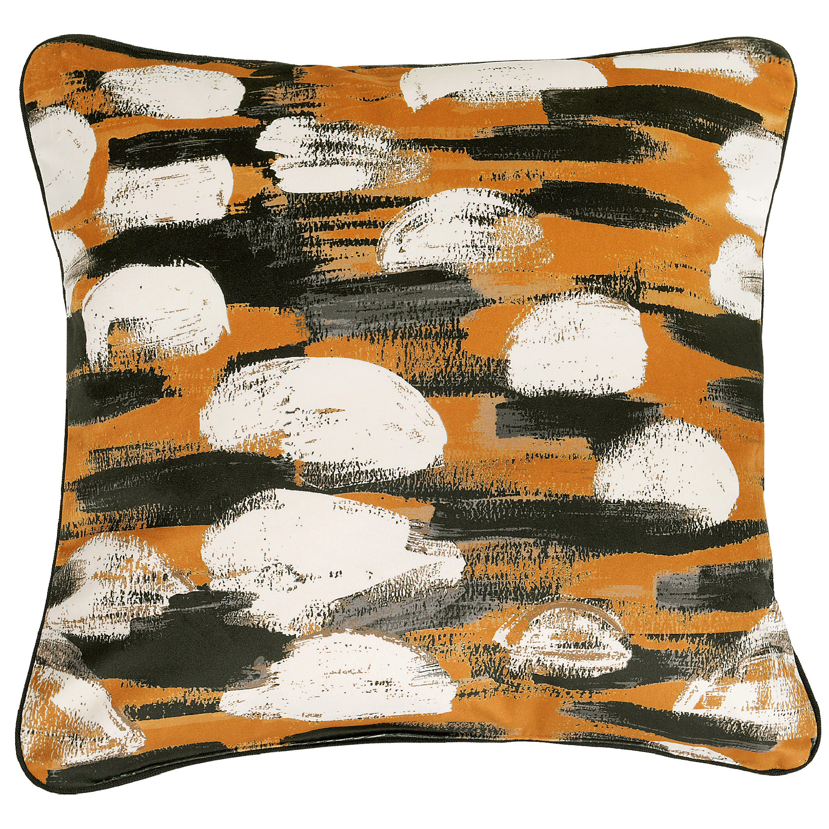 Coussin Paysage Abstrait - Jaune Ocre