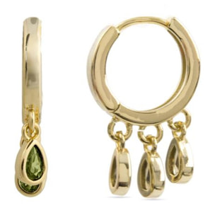 Pendientes Lux by Lux acabadoss en oro 18k