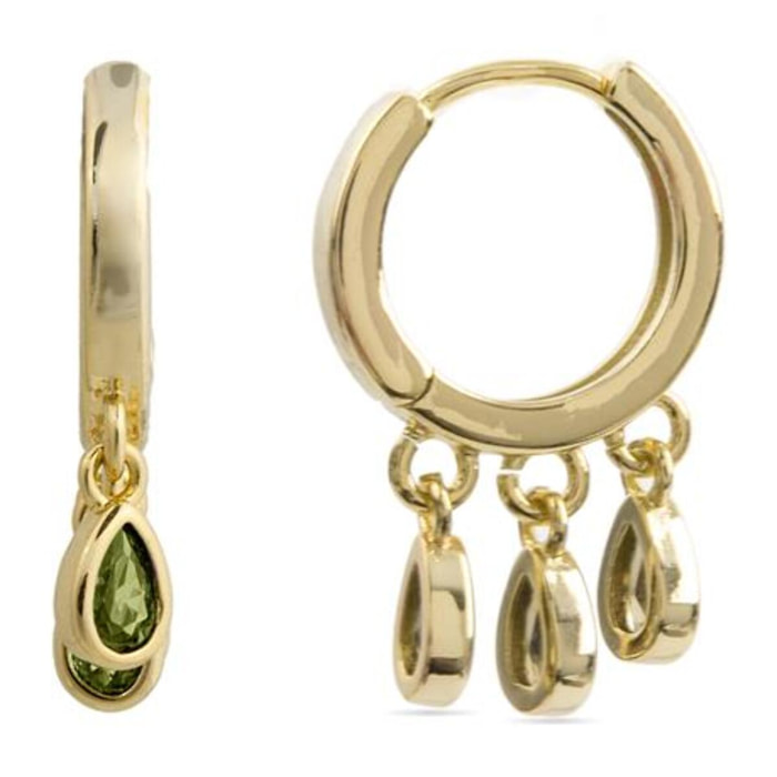 Pendientes Lux by Lux acabadoss en oro 18k